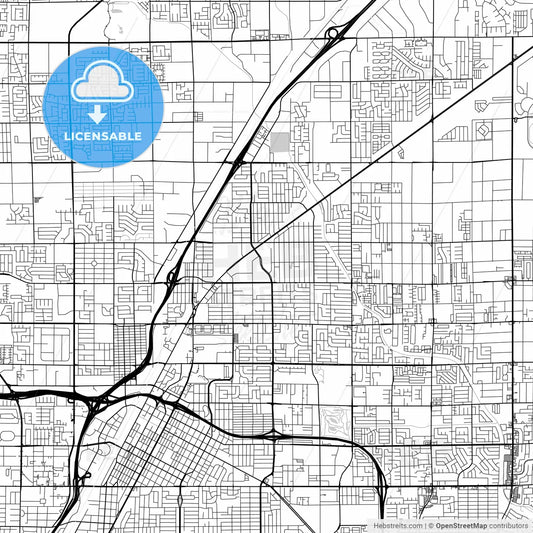 Map of North Las Vegas, Nevada