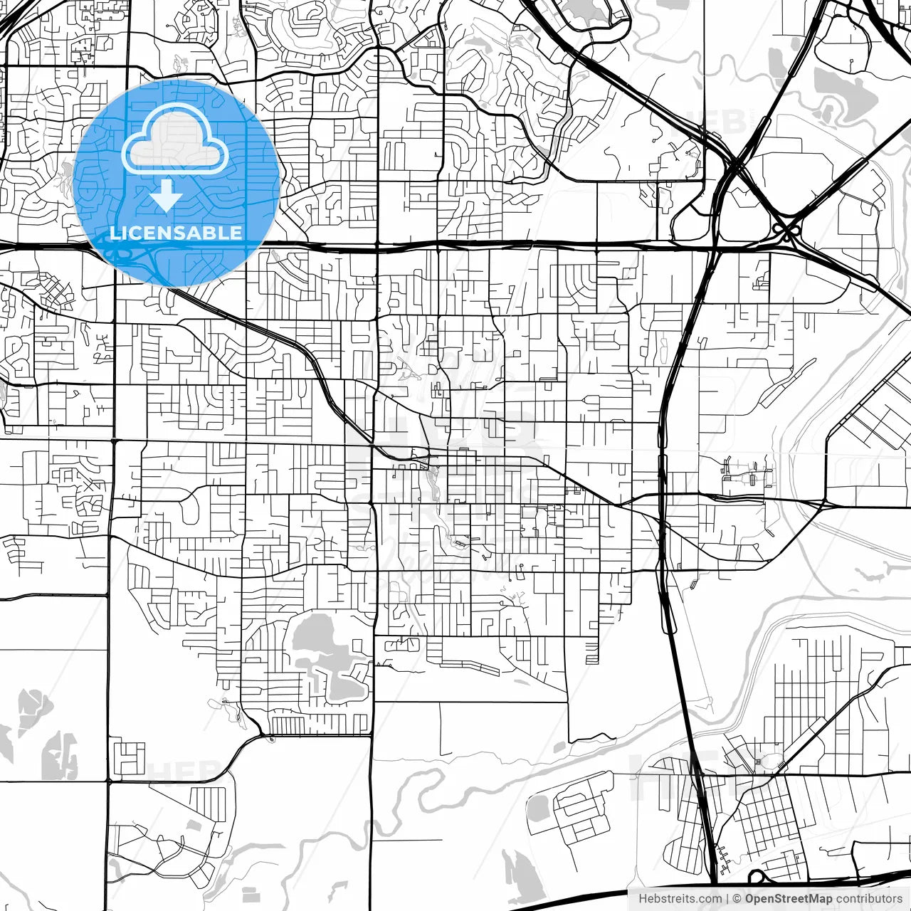 Map of Irving, Texas