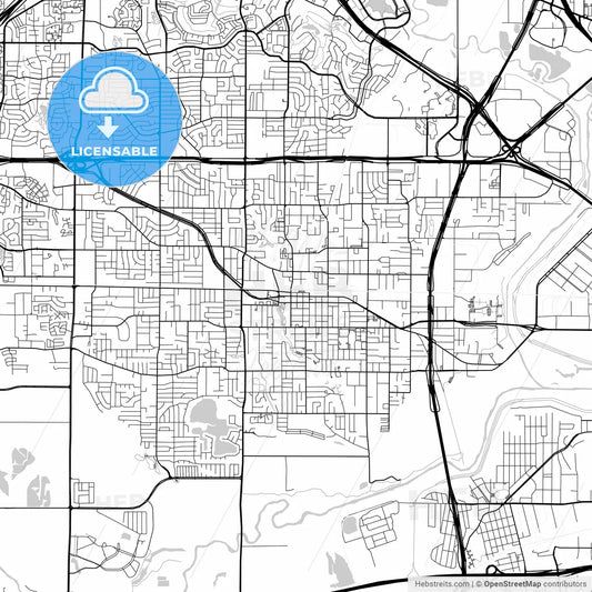 Map of Irving, Texas