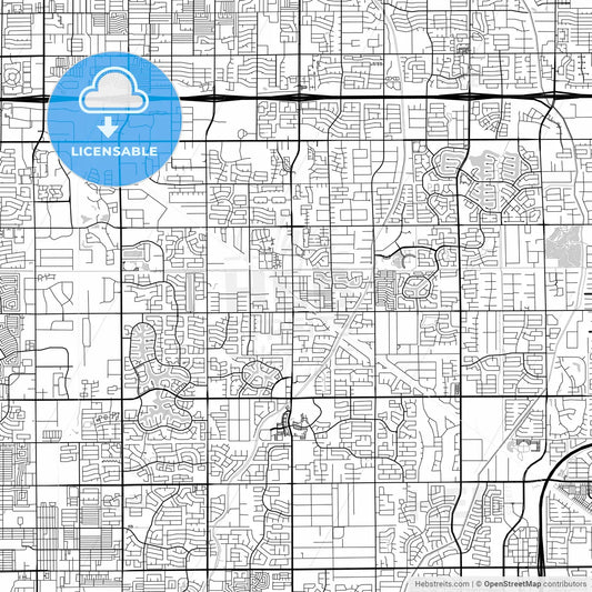 Map of Gilbert, Arizona