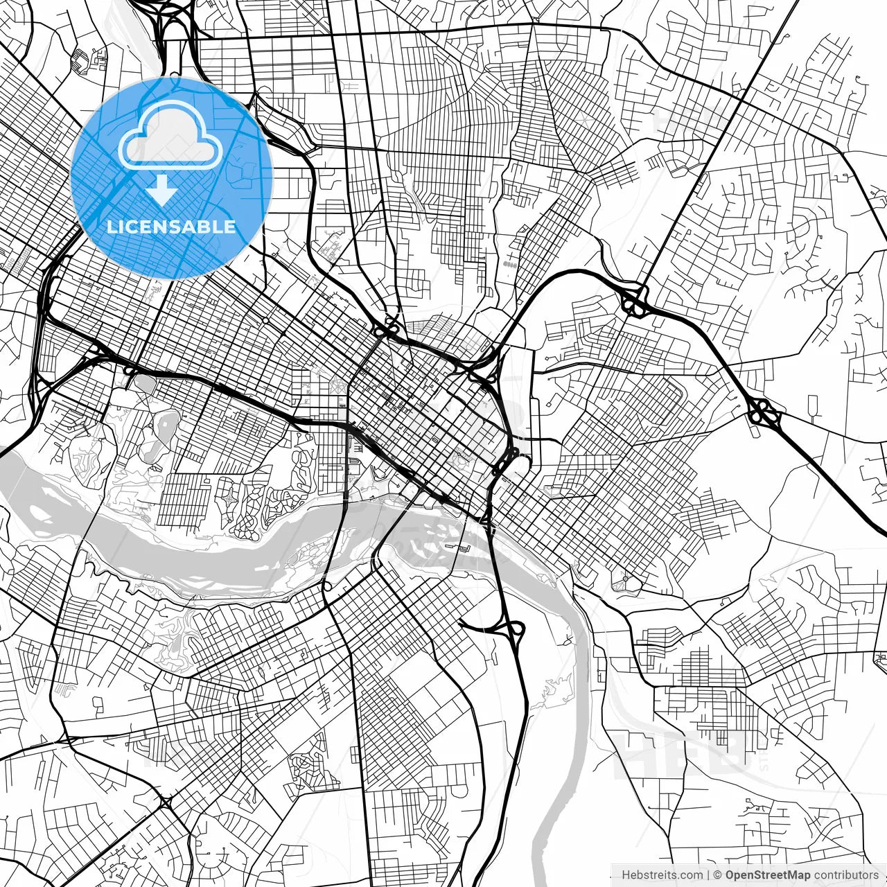 Map of Richmond, Virginia