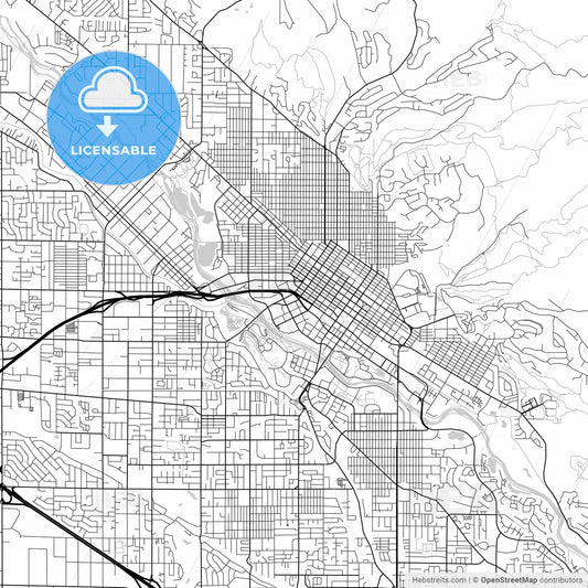 Map of Boise, Idaho