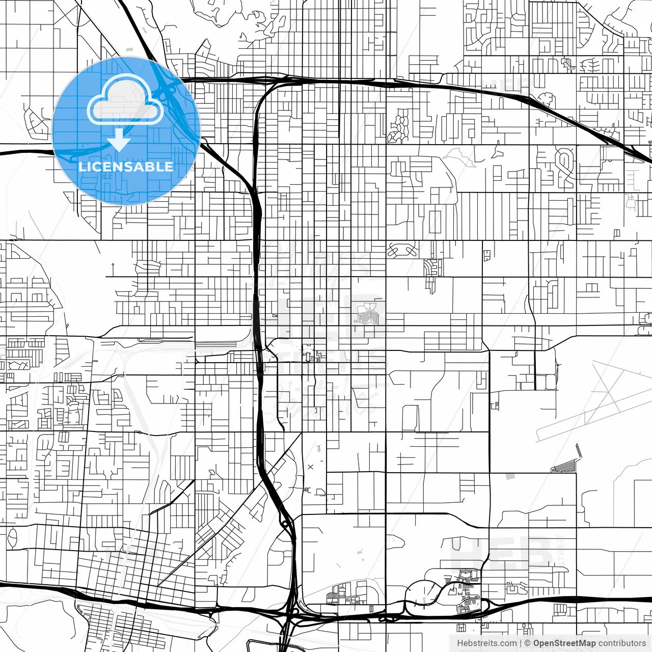 Map of San Bernardino, California