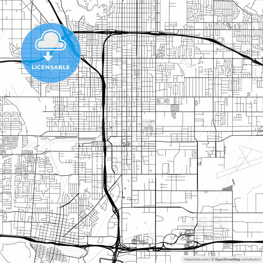 Map of San Bernardino, California