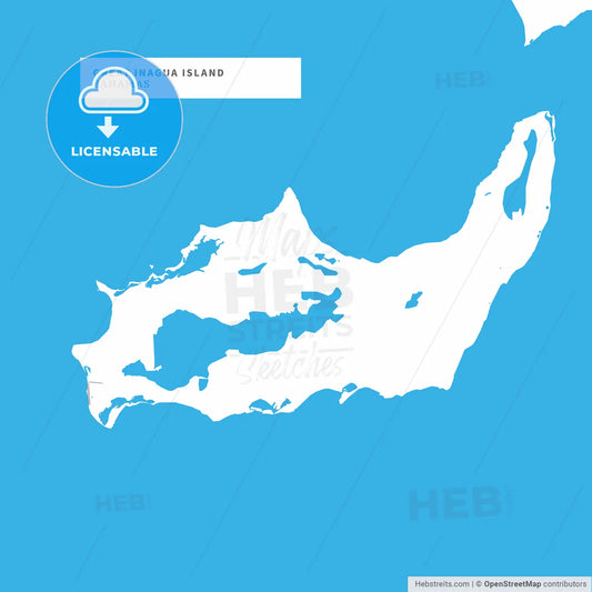 Map of Great Inagua Island