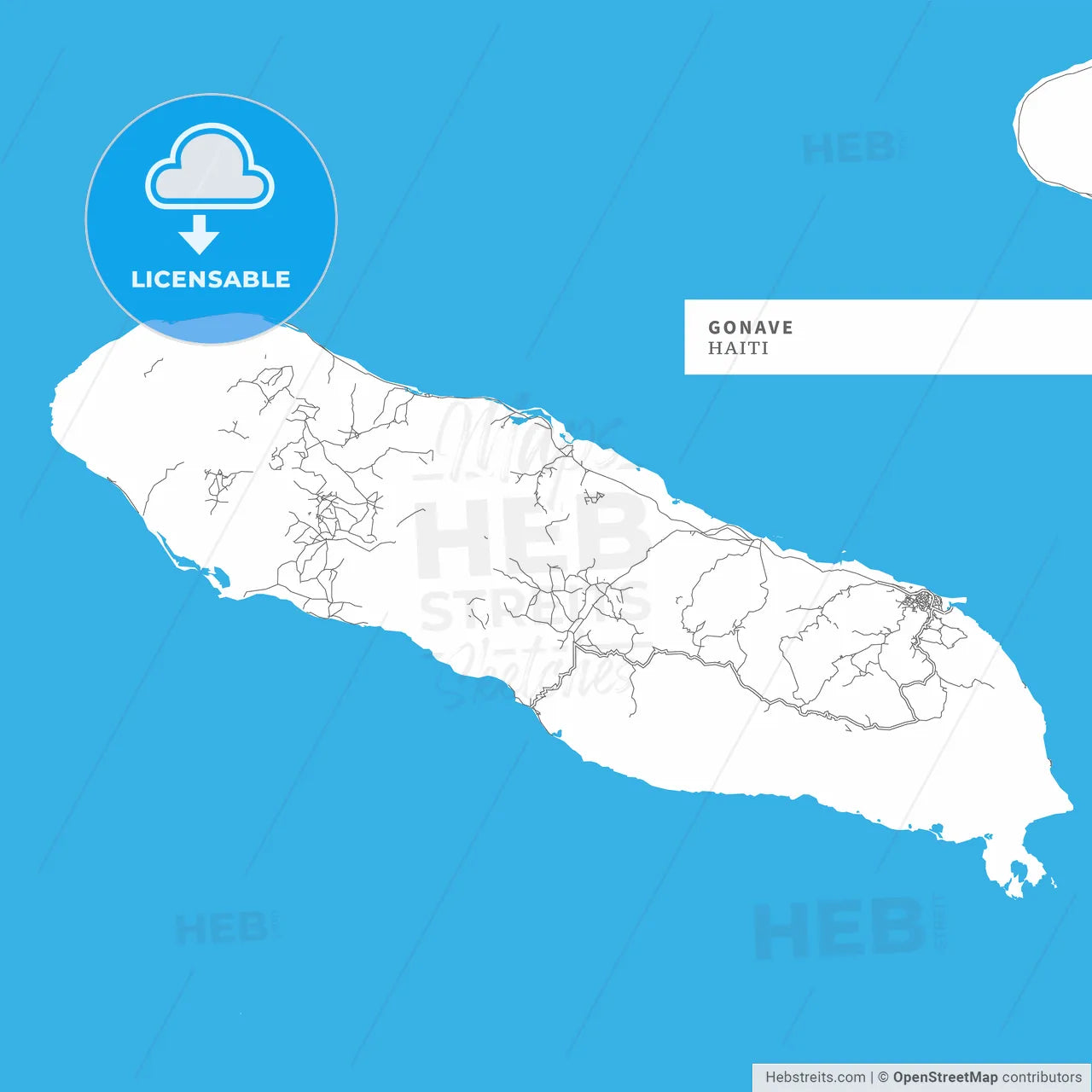 Map of Gonave Island
