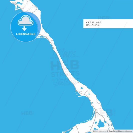 Map of Cat Island
