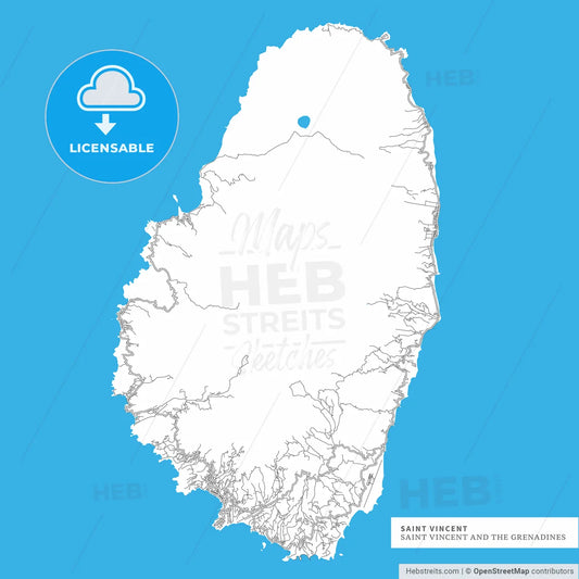 Map of Saint Vincent Island