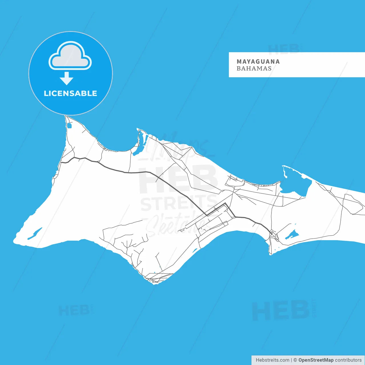 Map of Mayaguana Island