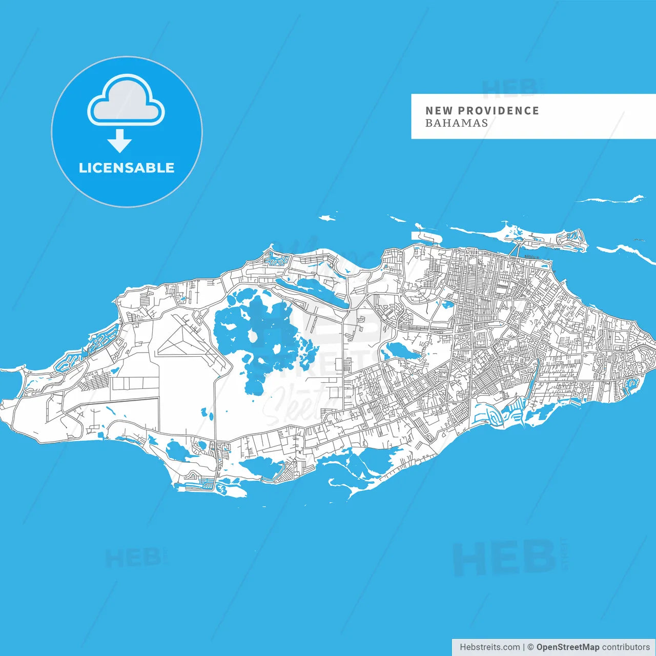 Map of New Providence Island