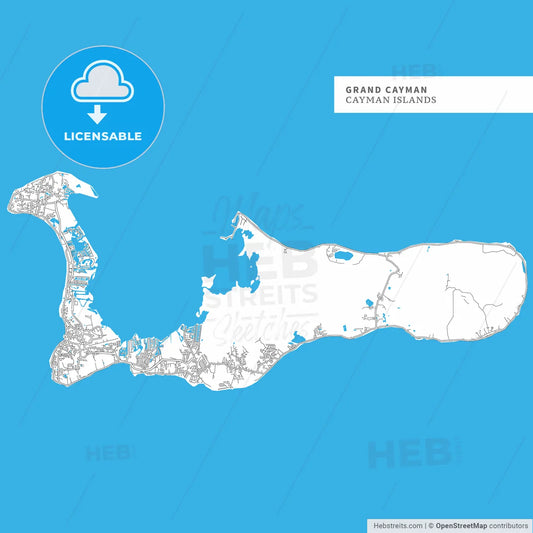 Map of Grand Cayman