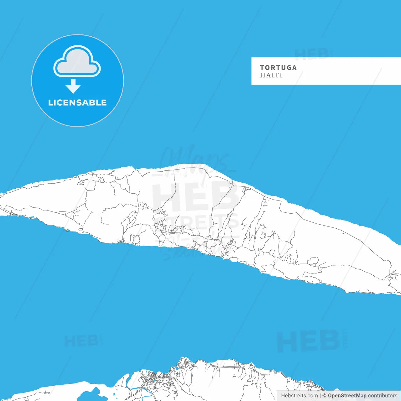 Map of Tortuga Island