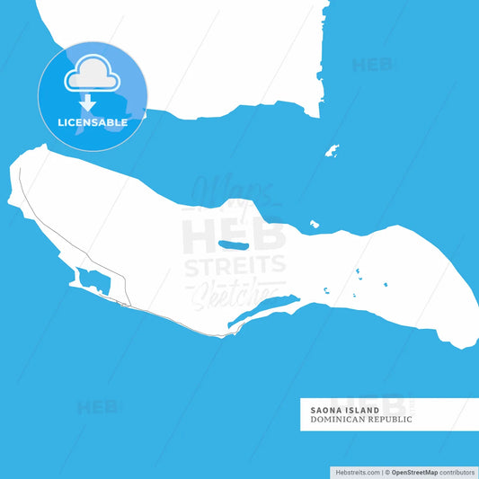 Map of Saona Island
