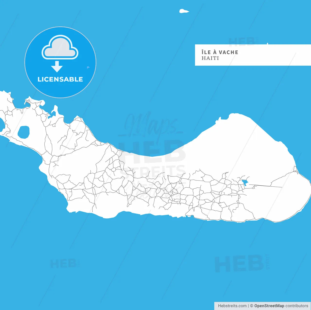 Map of Ile a Vache Island