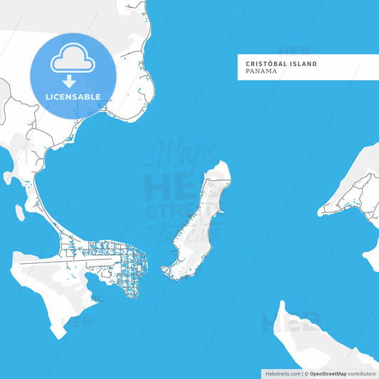 Map of Cristobal Island