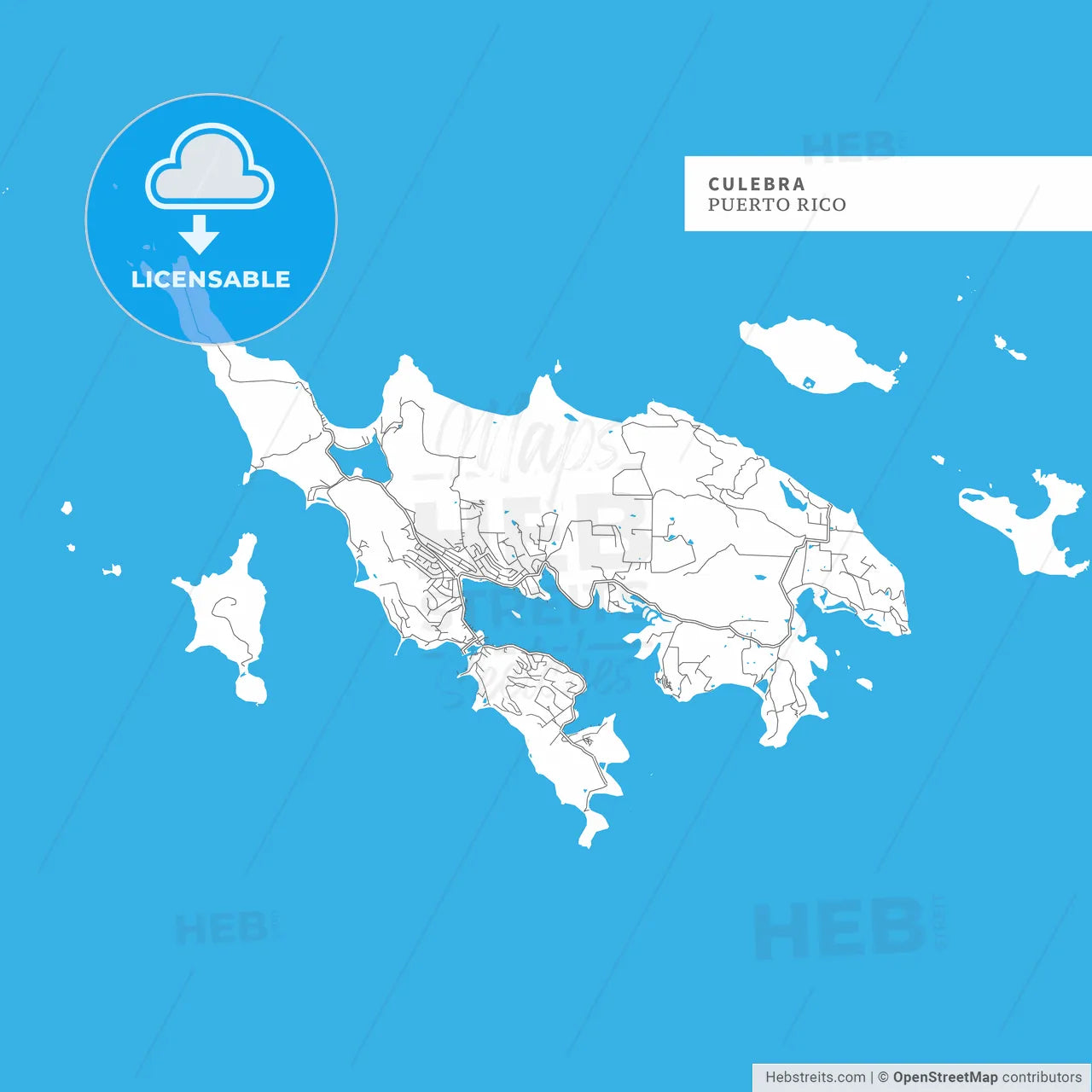 Map of Culebra Island