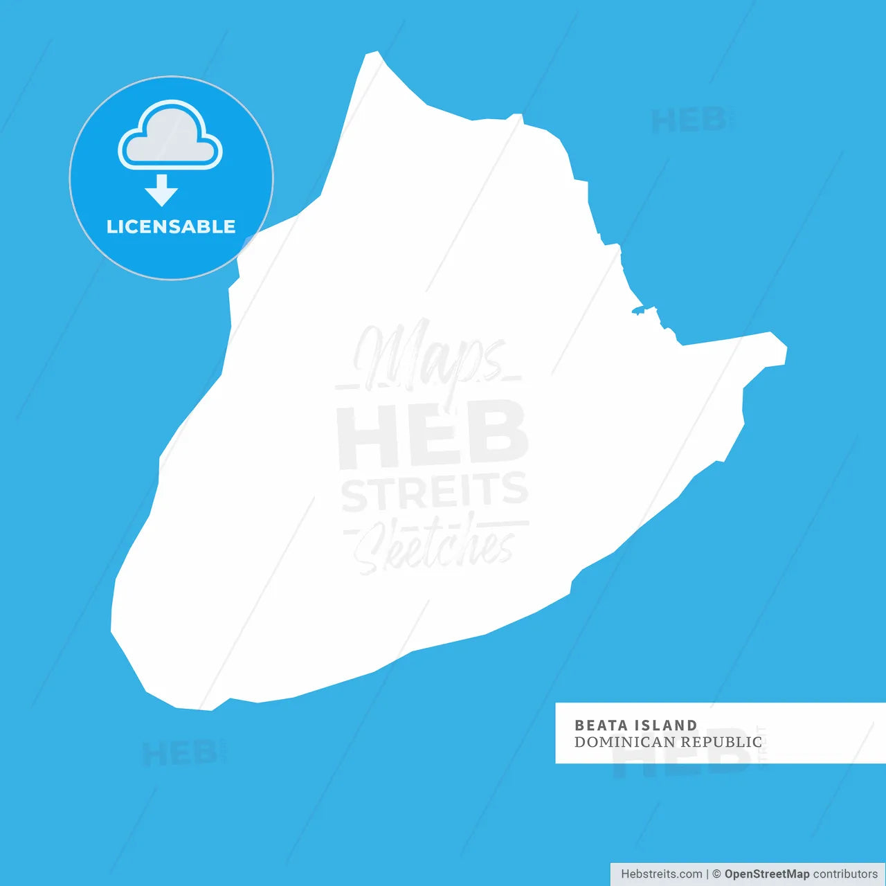 Map of Beata Island Island