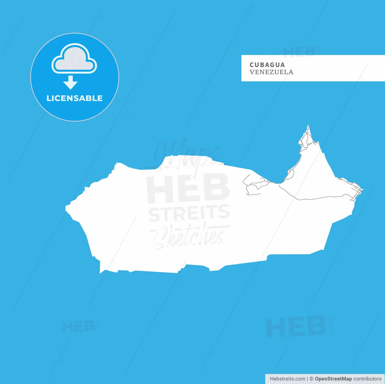 Map of Cubagua Island