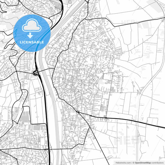 Downtown map of Lustenau, Austria