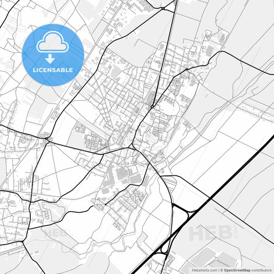 Downtown map of Traiskirchen, Austria