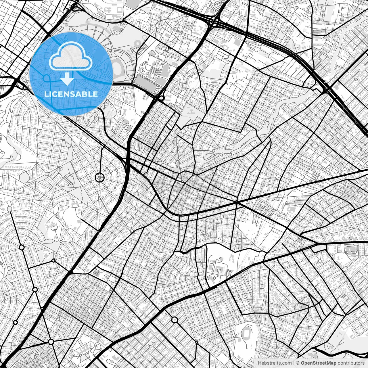 Downtown map of Chalandri, Greece