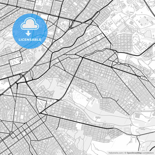 Downtown map of Zografou, Greece