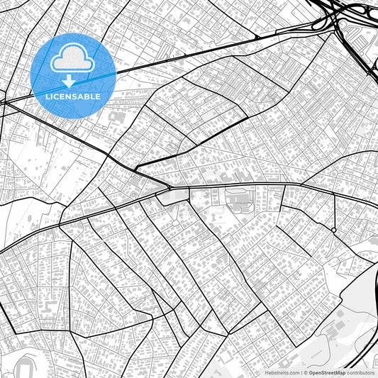 Downtown map of Agia Paraskevi, Greece