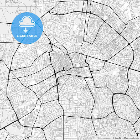 Downtown map of Apeldoorn, Netherlands