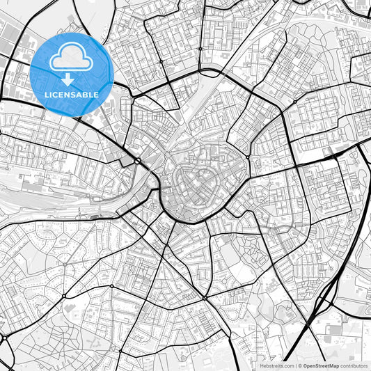 Downtown map of Amersfoort, Netherlands