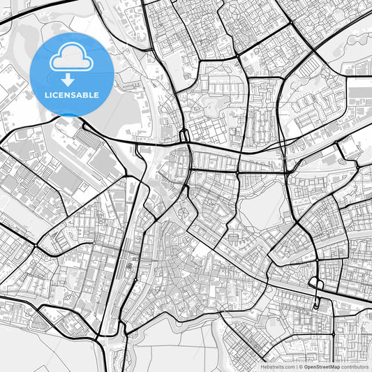 Downtown map of Hertogenbosch, Netherlands