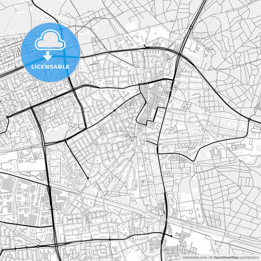 Downtown map of Ede, Netherlands