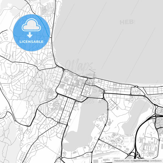 Downtown map of Jönköping, Sweden