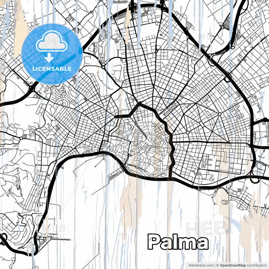 Street map of Palma