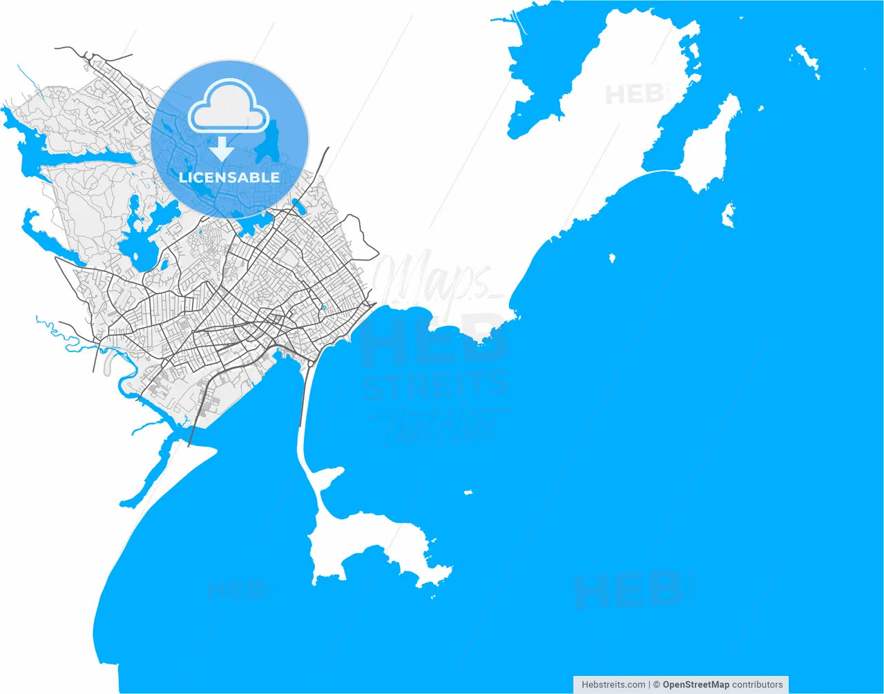 Lynn, Massachusetts, United States, high resolution vector map - Instant download PDF and JPG