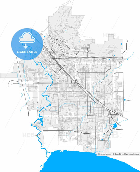 Lehi, Utah, United States, high resolution vector map - Instant download PDF and JPG