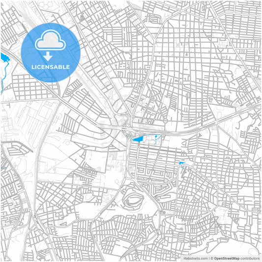 Tlaquepaque, Jalisco, Mexico, city map with high resolution roads.