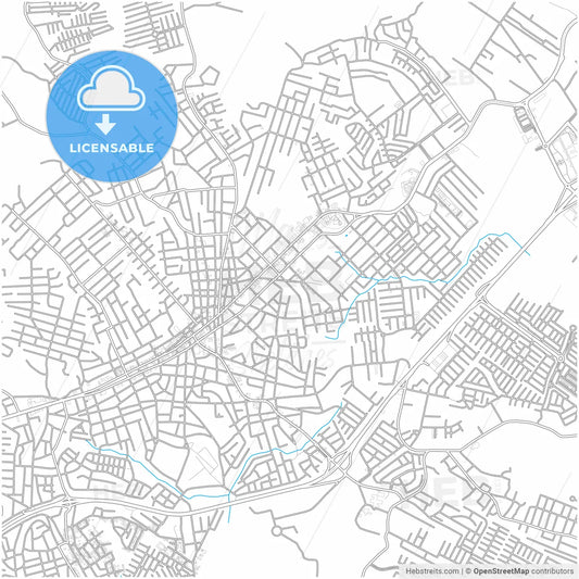 La Chorrera, Panamá Oeste, Panama, city map with high resolution roads.