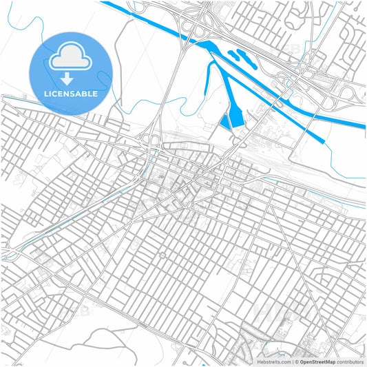Utica, New York, United States, city map with high resolution roads.