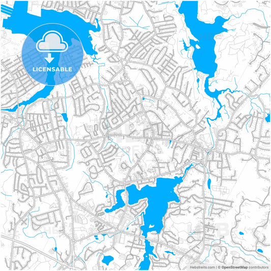 Weymouth Town, Massachusetts, United States, city map with high resolution roads.