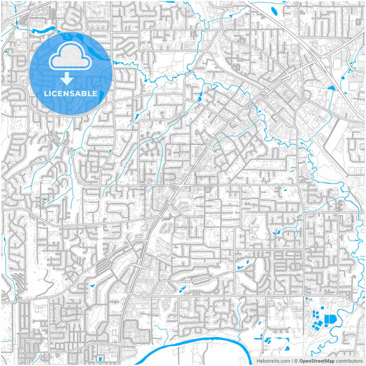 Tigard, Oregon, United States, city map with high resolution roads.