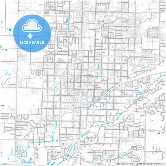 Logan, Utah, United States, city map with high resolution roads.