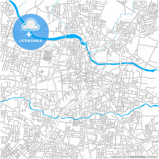 Nashik, Maharashtra, India, city map with high resolution roads.