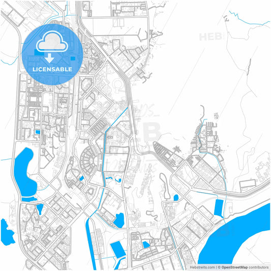 Navi Mumbai, Maharashtra, India, city map with high resolution roads.