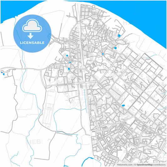 Mira-Bhayandar, Maharashtra, India, city map with high resolution roads.