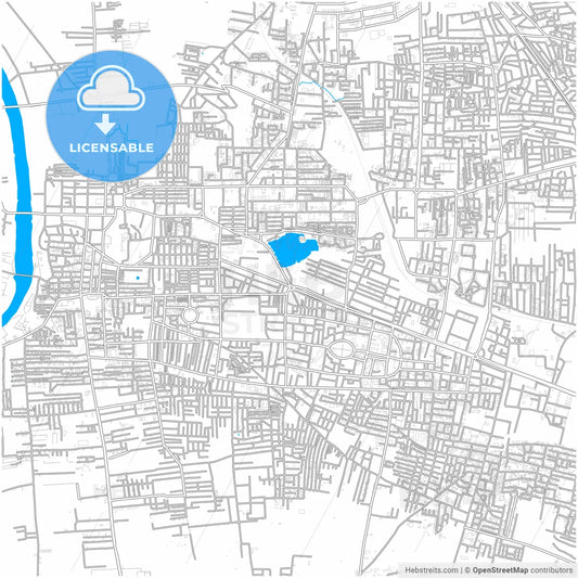 Sangli-Miraj Kupwad, Maharashtra, India, city map with high resolution roads.