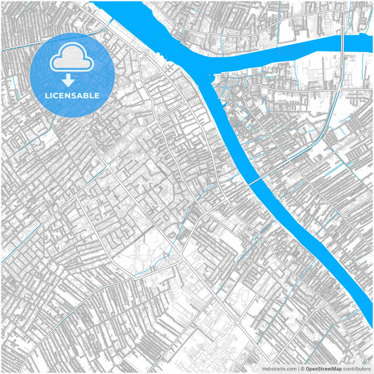 Pontianak, West Kalimantan, Indonesia, city map with high resolution roads.