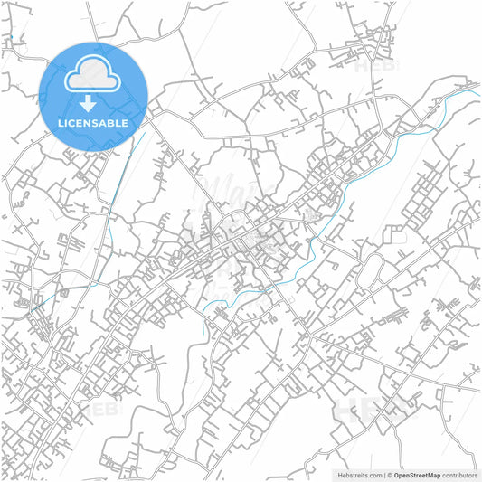 Payakumbuh, West Sumatra, Indonesia, city map with high resolution roads.