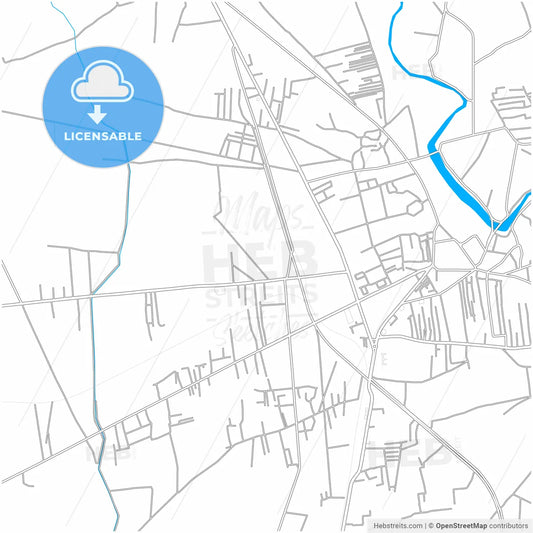 Mardan, Khyber Pakhtunkhwa, Pakistan, city map with high resolution roads.
