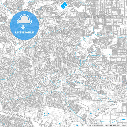 Quezon City, Philippines, city map with high resolution roads.