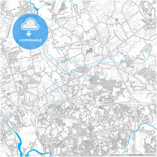 Valenzuela, Philippines, city map with high resolution roads.